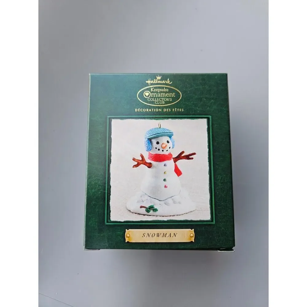 Vintage Hallmark Snowman 2002 KEEPSAKE ORNAMENT COLLECTORS CLUB KOCC